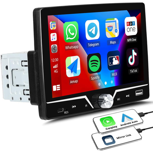 7-inch Single Din Car Stereo with CarPlay Android Auto Bluetooth