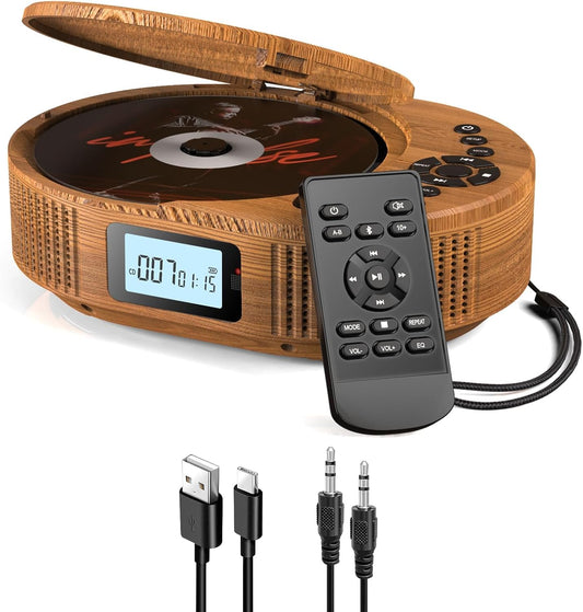 Arafuna Portable Bluetooth CD Player with Dual 15W Speakers - Gomix Brands Outlet