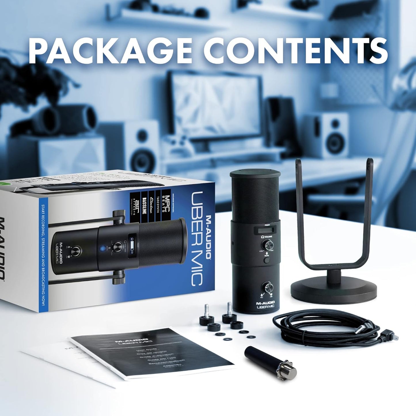 M‑Audio Uber Mic USB Condenser Microphone with Switchable Polar Patterns