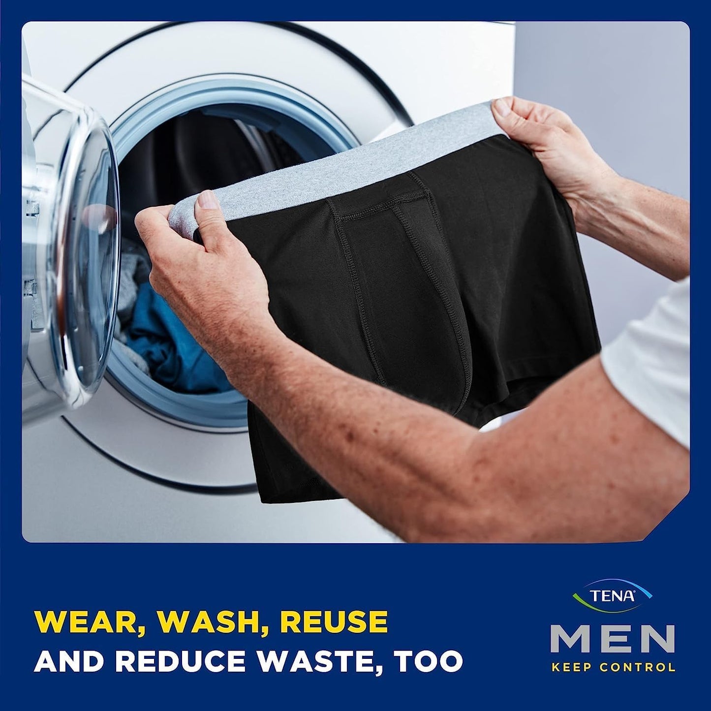 TENA Men Washable Protective Pants – Light Absorption Boxers