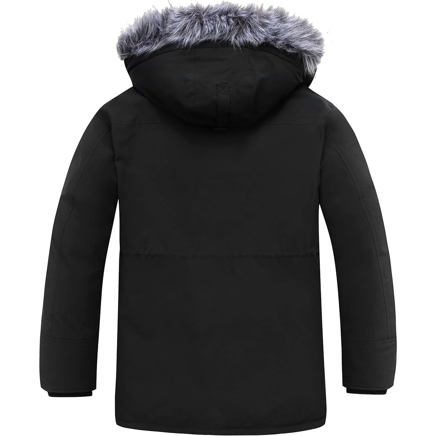 Wantdo Men's Big & Tall Winter Puffer Coat – Waterproof, Removable Hood, Long Parka