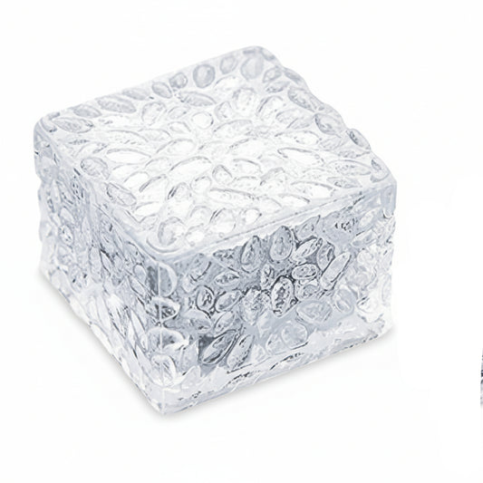 JJXDYM 4 Pack LED Solar Ice Cube Lights