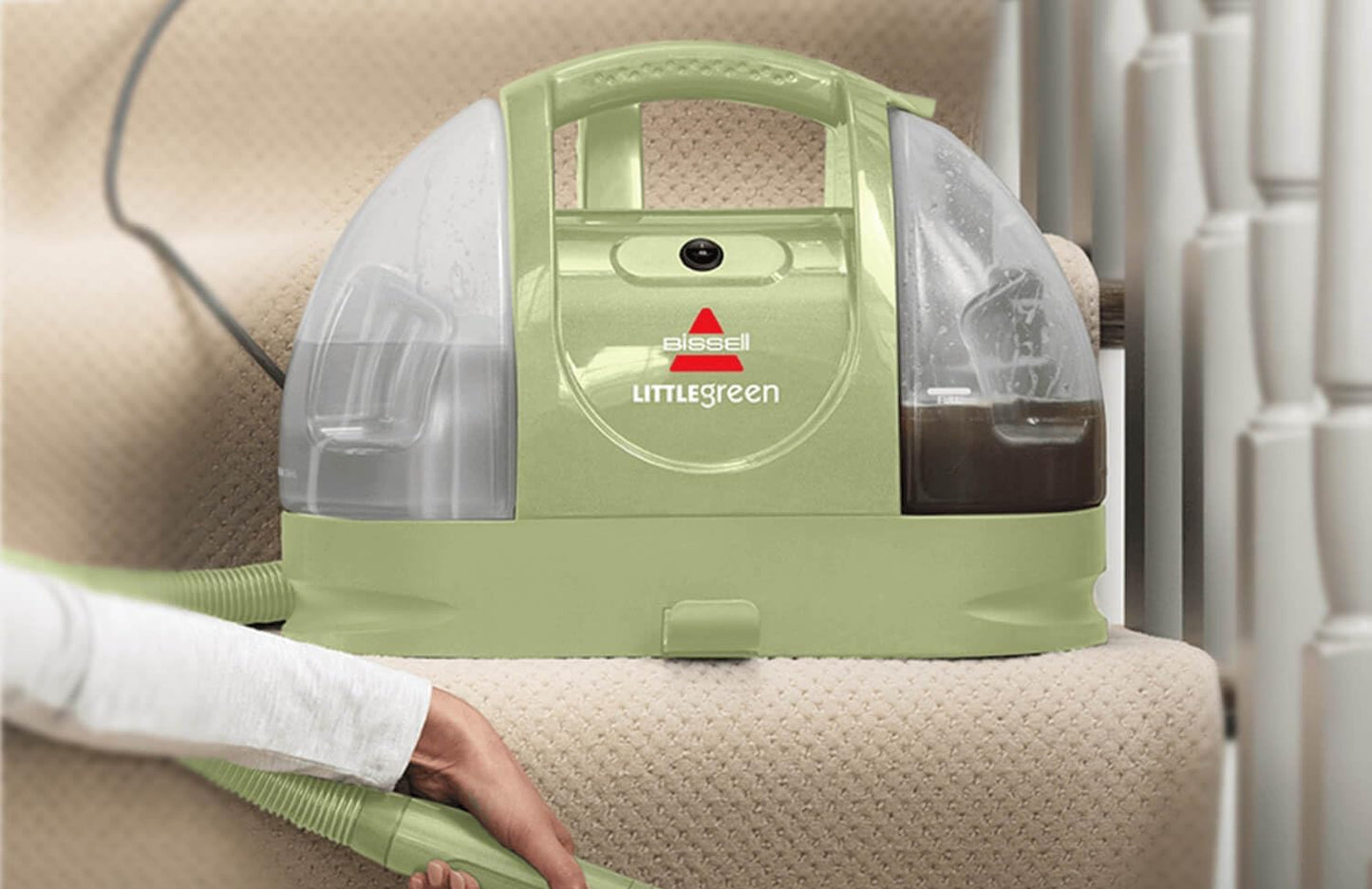 BISSELL Little Green Upholstery Cleaner with 340W Motor and Two‑Tank System