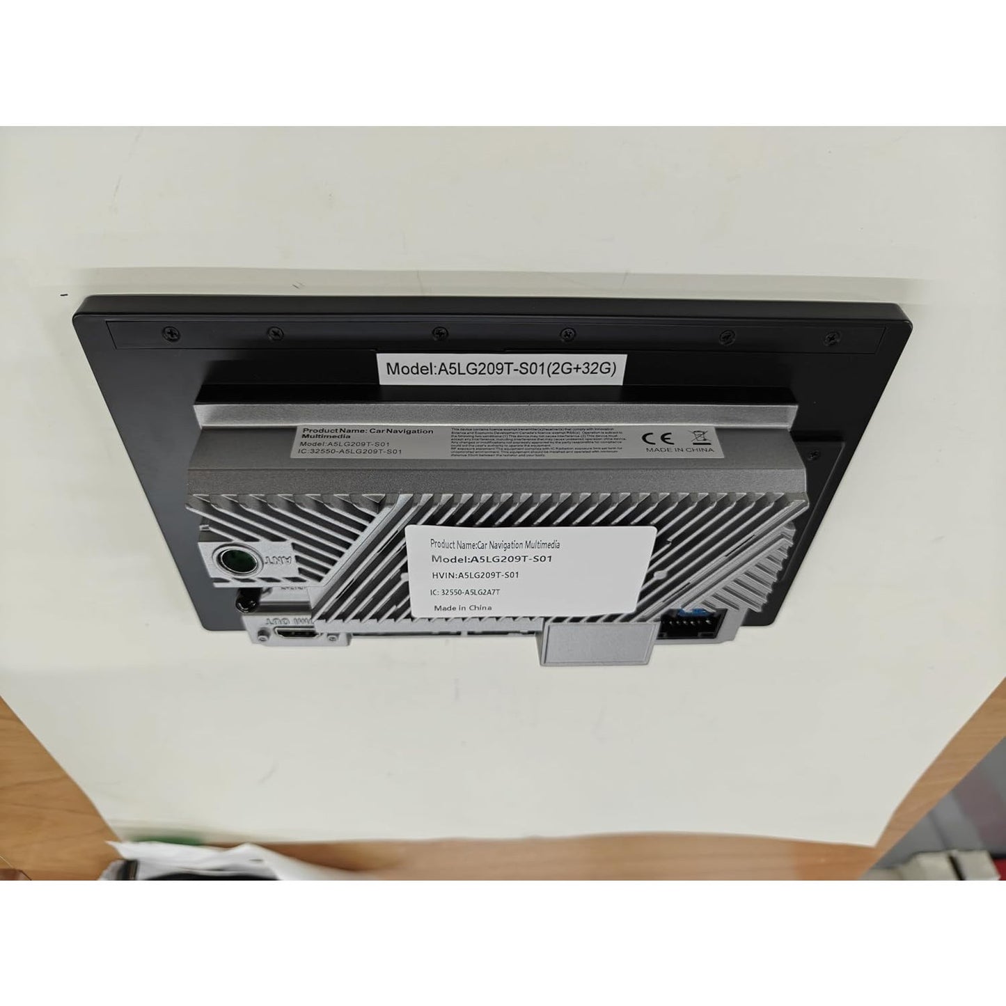 9‑Inch Android Double‑DIN Stereo with Wireless CarPlay, GPS, Backup Camera