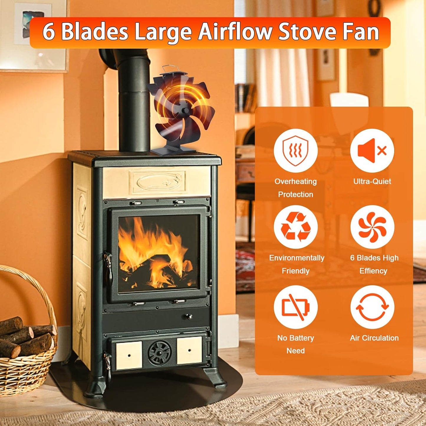 Heat Powered Stove Fan