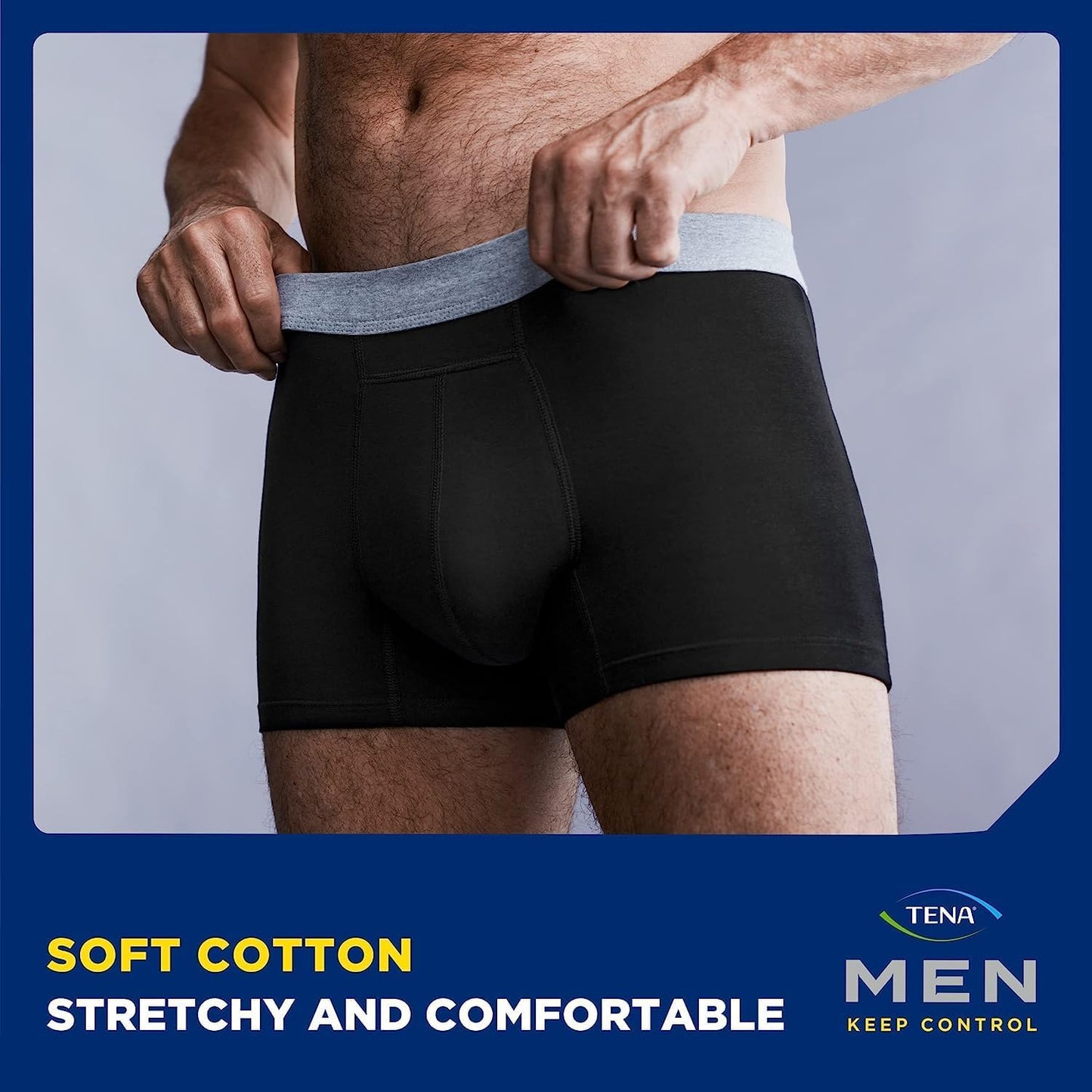 TENA Men Washable Protective Pants – Light Absorption Boxers