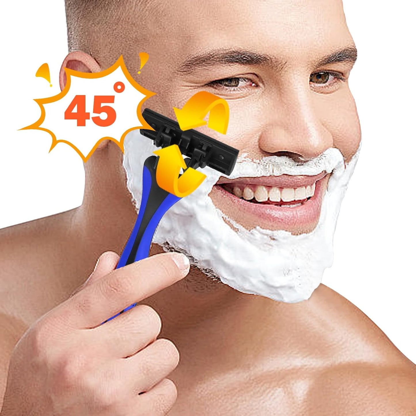 Myetasser 20-Count Triple Blade Disposable Razor for Men