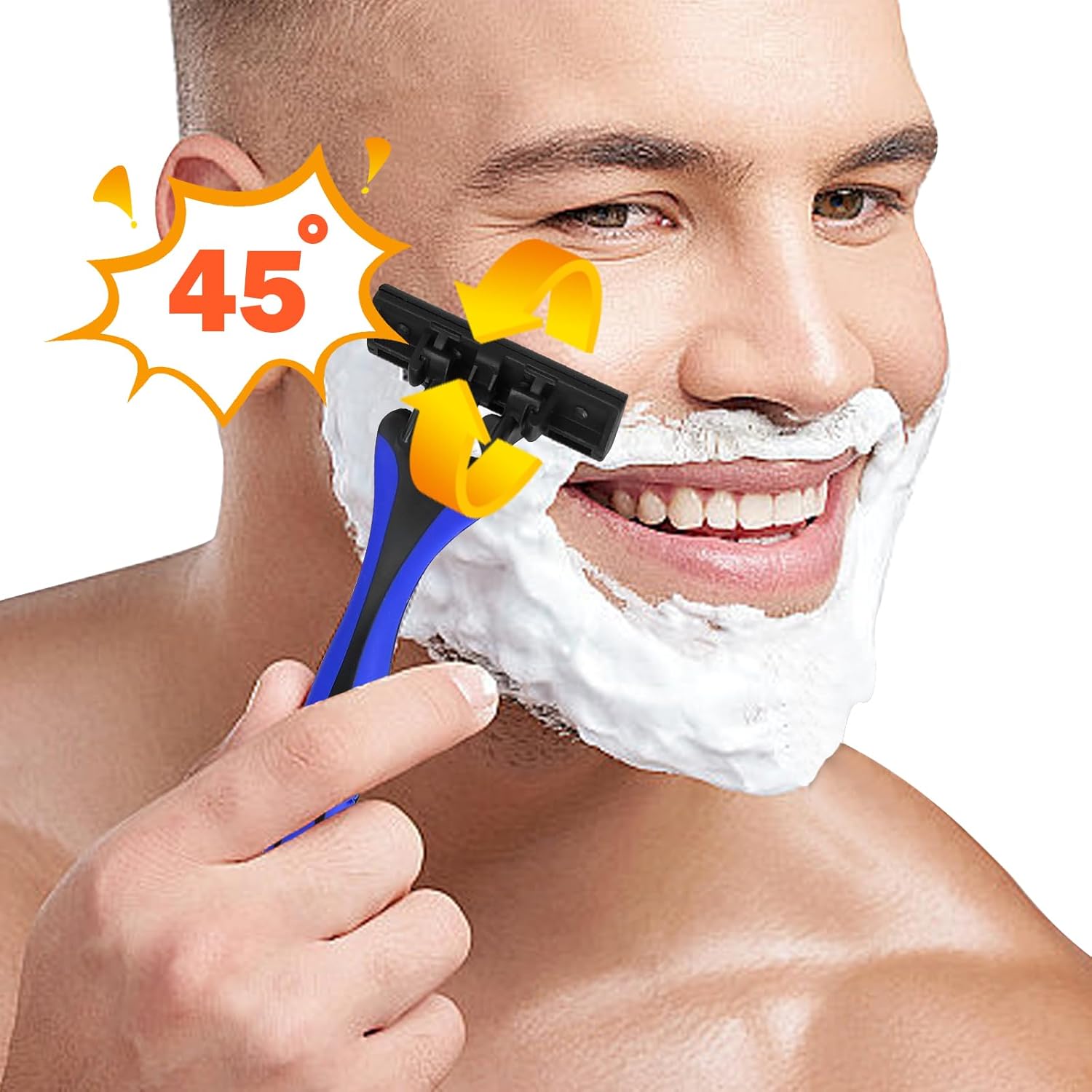 Myetasser 20-Count Triple Blade Disposable Razor for Men
