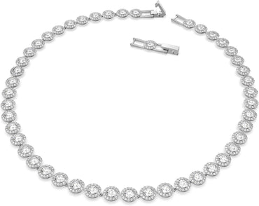 Swarovski Angelic Crystal Necklace Radiant White Sparkle Elegant Pendant - Gomix Brands Outlet