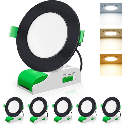 ALUSSO 8W Dimmable LED Downlight 70mm Ceiling Light Black - Gomix Brands Outlet