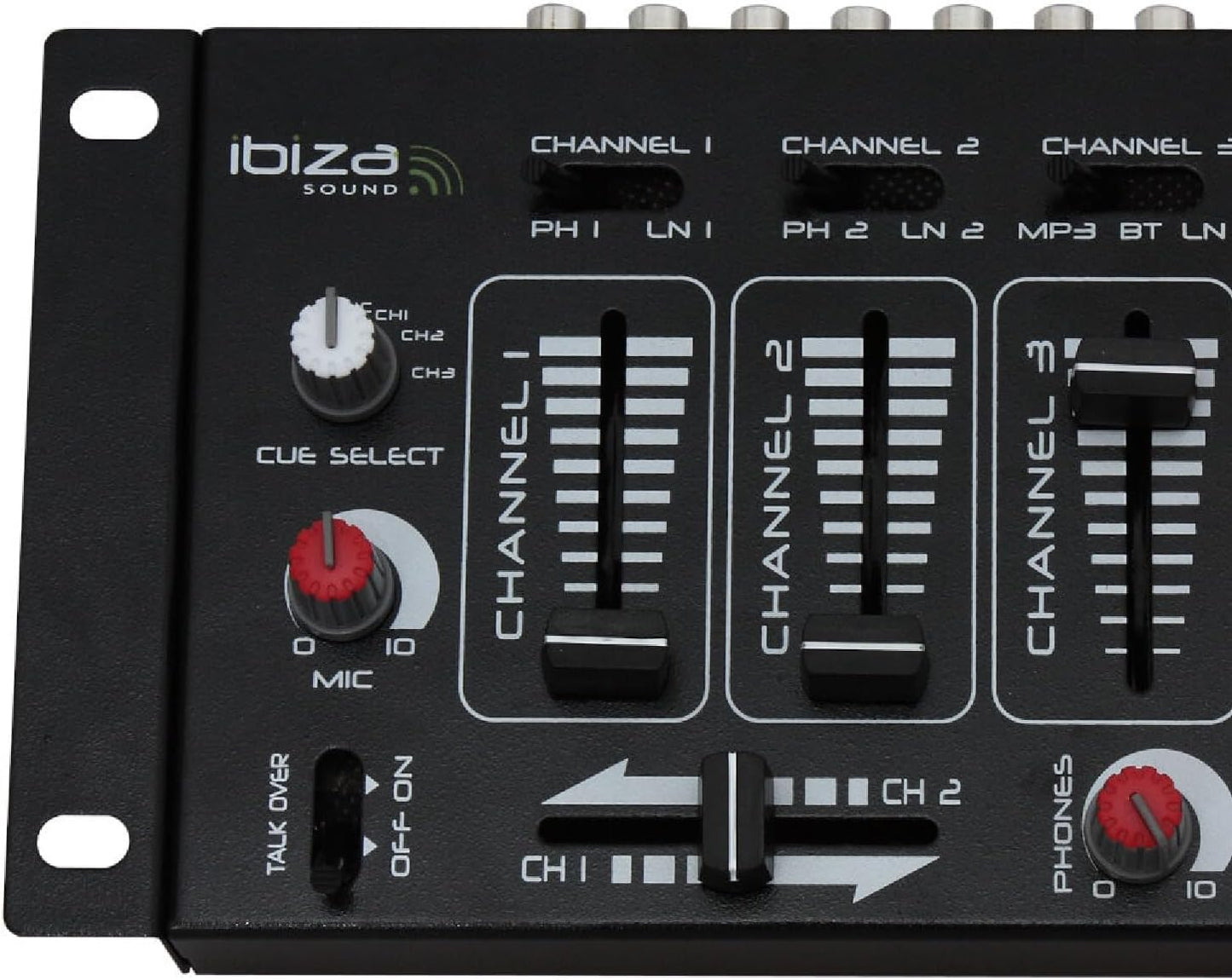 Ibiza DJ21USB-BT Bluetooth USB 4-Channel 7-Input DJ Mixer Console