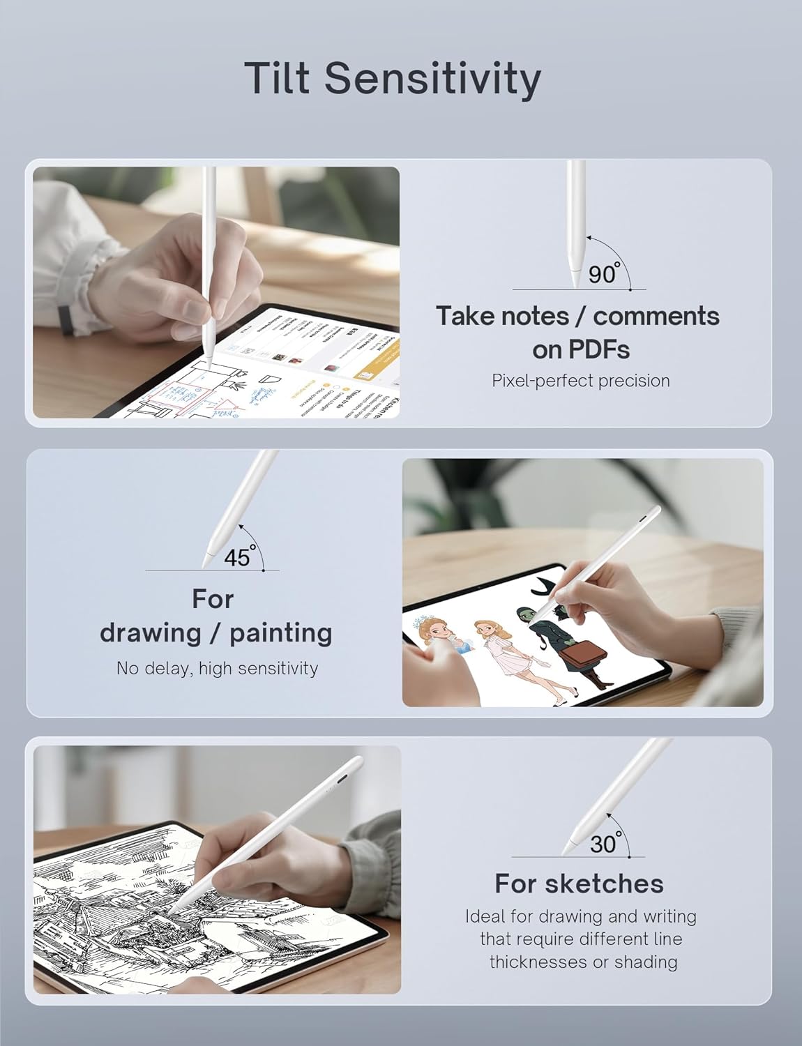 MEKO Stylus Pen Magnetic Wireless Charging iPad Compatible