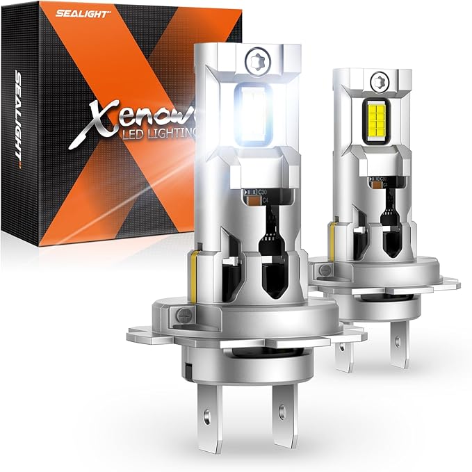 SEALIGHT H7 LED Headlight Bulbs 30,000 Lumen Super Bright Pack