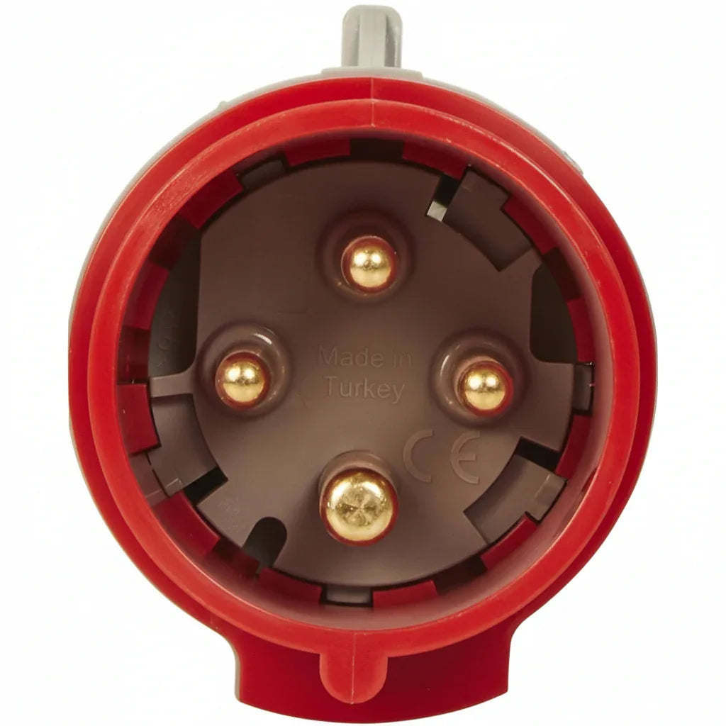 LEGRAND Red CEE 16A 4-Pin Plug with IP44 IK09 Protection - Gomix Brands Outlet