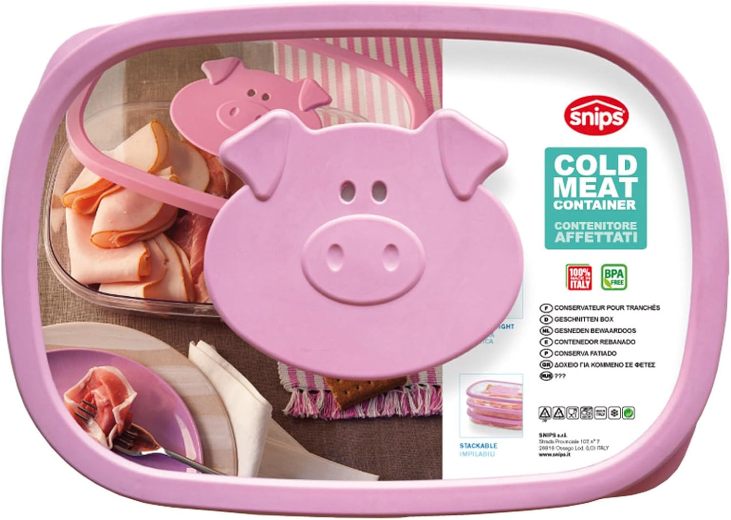Snips Pink 1.5L Food Saver Container with Airtight Lid