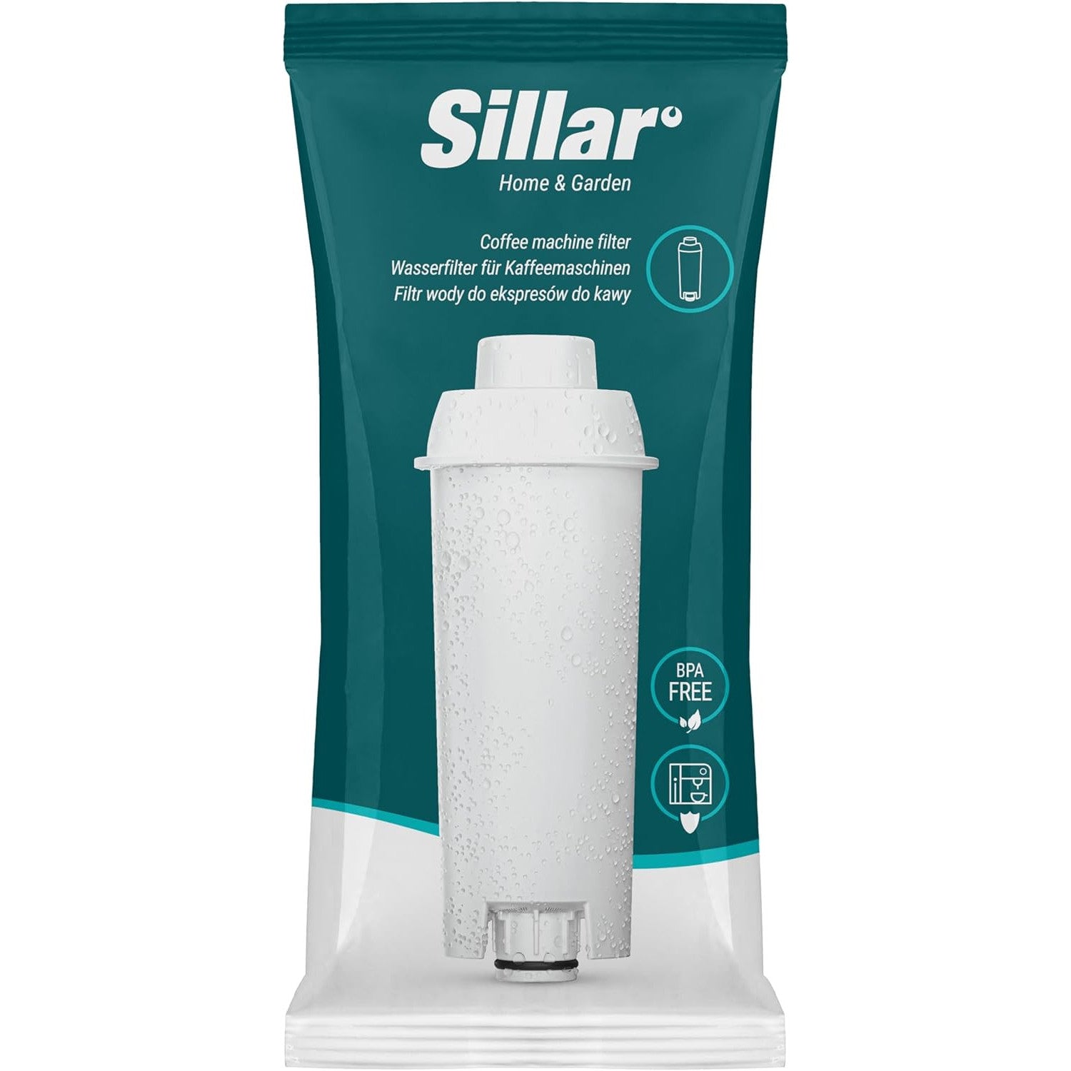 Sillar 6-Pack DeLonghi Coffee Machine Water Filter – Premium Carbon