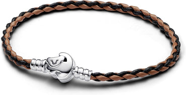 PANDORA Disney Lion King Leather Bracelet for Women Brown