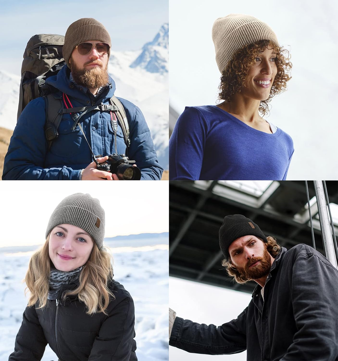 Wmcaps Plush Fleece Lined Winter Knit Beanie Hat for Men Women