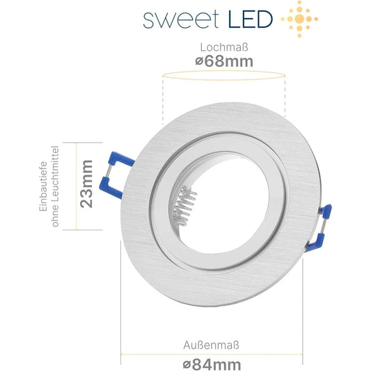 Sweet-LED IP44 Aluminium Recessed Spotlight Frame - Gomix Brands Outlet