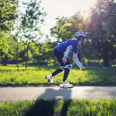 Adjustable 2-in-1 Roller Skates: Double Row Wheels for Kids & Adults
