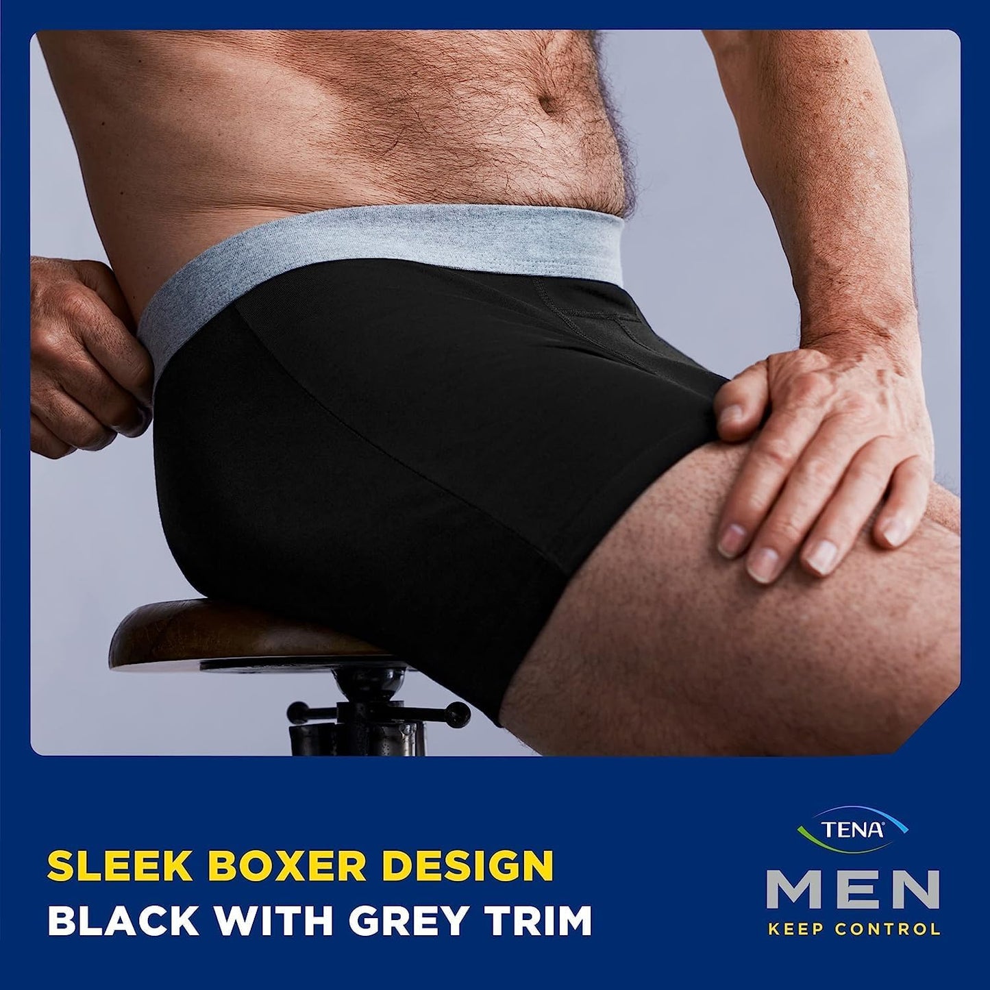TENA Men Washable Protective Pants – Light Absorption Boxers