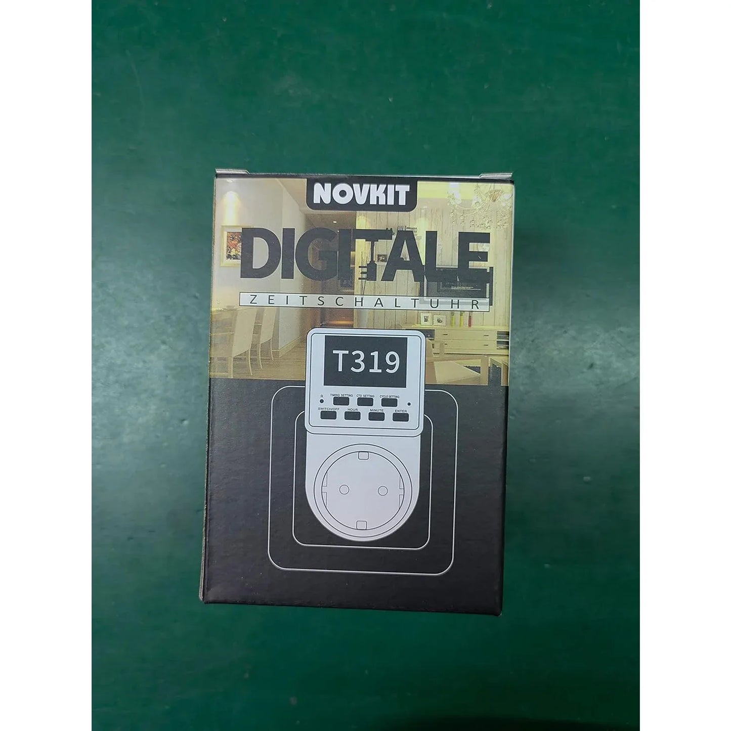 NOVKIT Digital Interval Timer Socket with 3 Programs and Countdown - Gomix Brands Outlet
