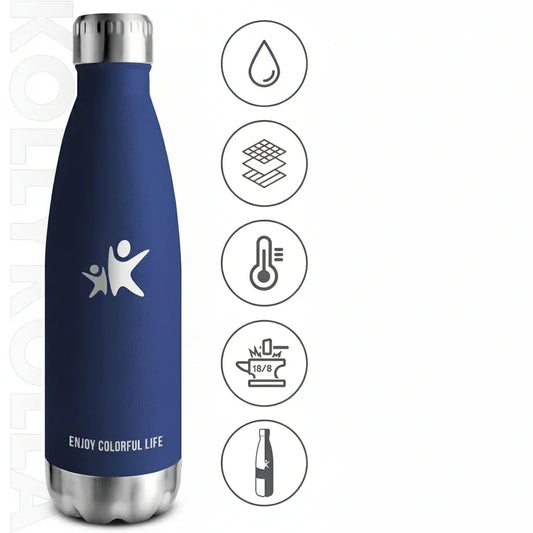 KollyKolla Insulated Stainless Steel Water Bottle, Leak-Proof for Carbonated Drinks - Gomix Brands Outlet