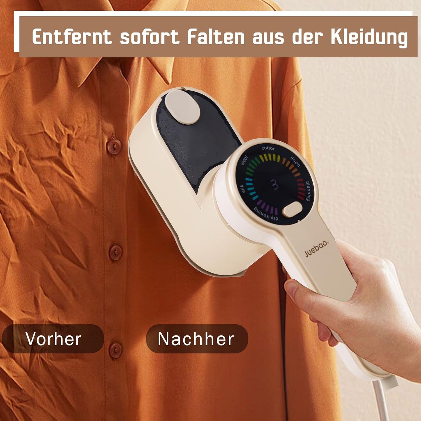 Portable 2-in-1 Travel Steam Iron 1200W with 120ml Tank