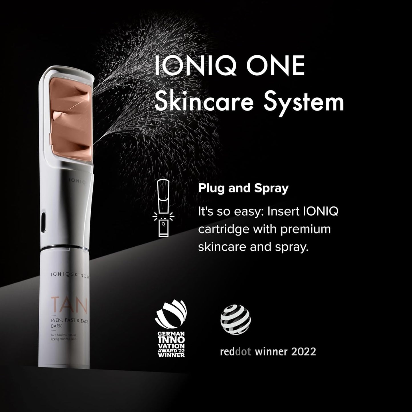 IONIQ Skincare TAN Medium Sprayer Starter Kit with Magnetic Technology