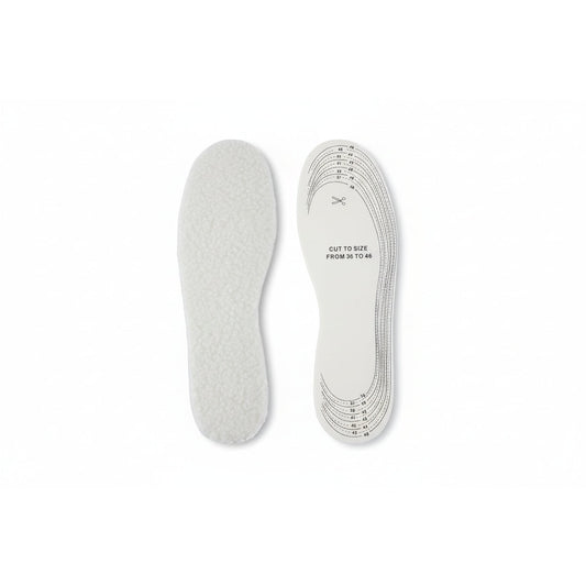 3-Pair Wool Fleece Insoles: Adjustable Cozy Fit for Boots & Sneakers