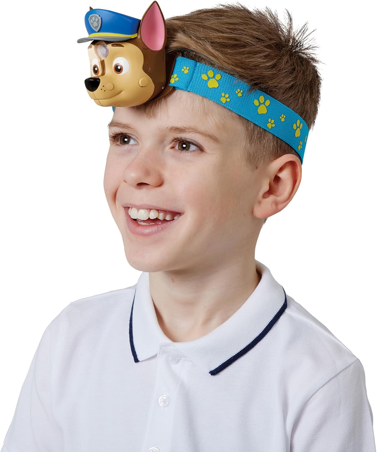 Paw Patrol Chase Kids Headlamp with Light and Siren