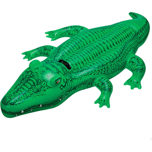 Intex Giant Green Inflatable Crocodile Pool Float – 66" x 34"