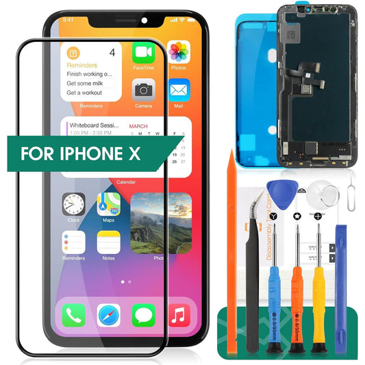 iPhone X GX New OLED Black Display Screen Replacement Kit