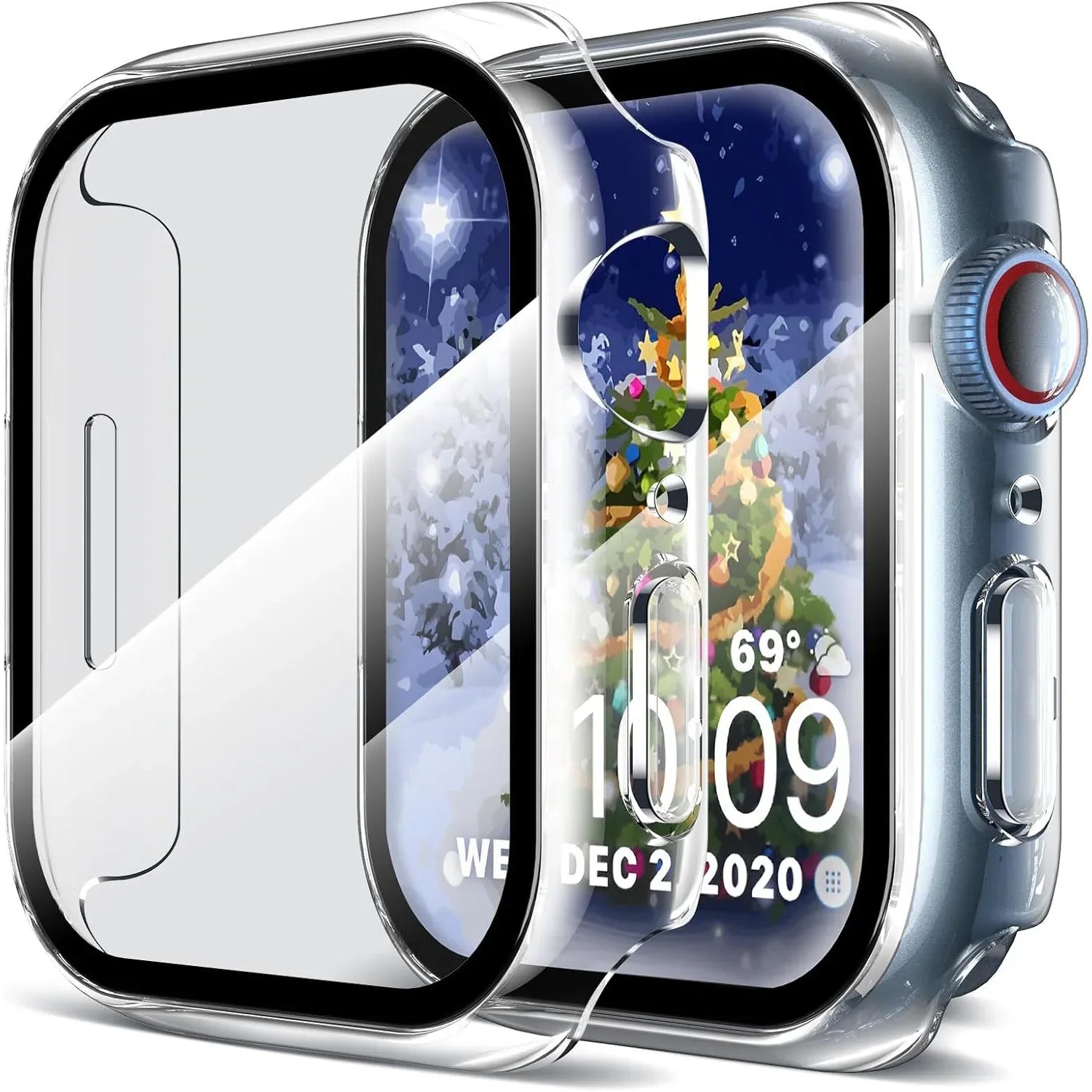 LK Clear PC Case with Tempered Glass for Apple Watch - Gomix Brands Outlet