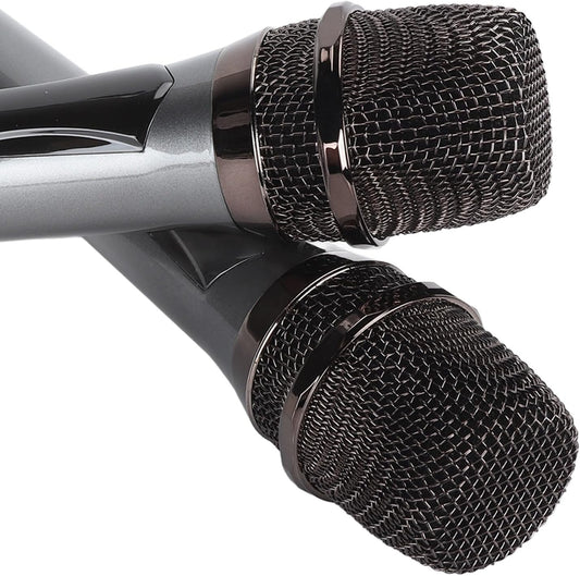 Denash Dual Handheld Wireless Karaoke Mic with LED Display