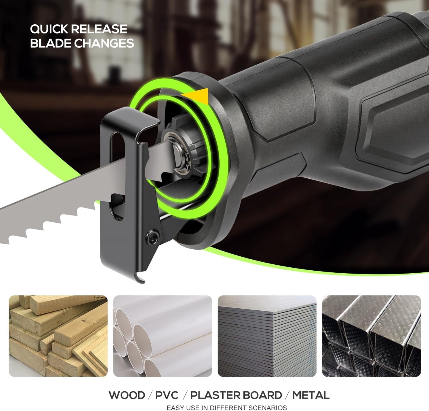 GALAX PRO 710W Reciprocating Saw with 3000 SPM Variable Speed