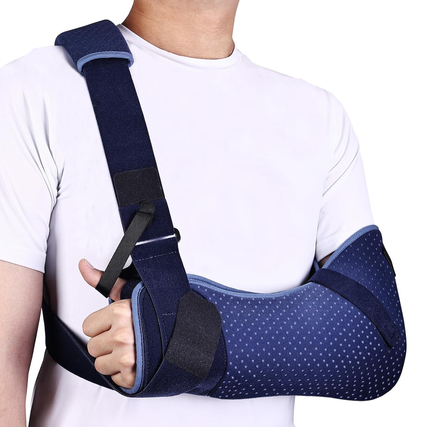 Adjustable Shoulder Sling: Secure, Comfortable Arm Immobilizer for Injury Recovery & Support - Gomix Brands Outlet