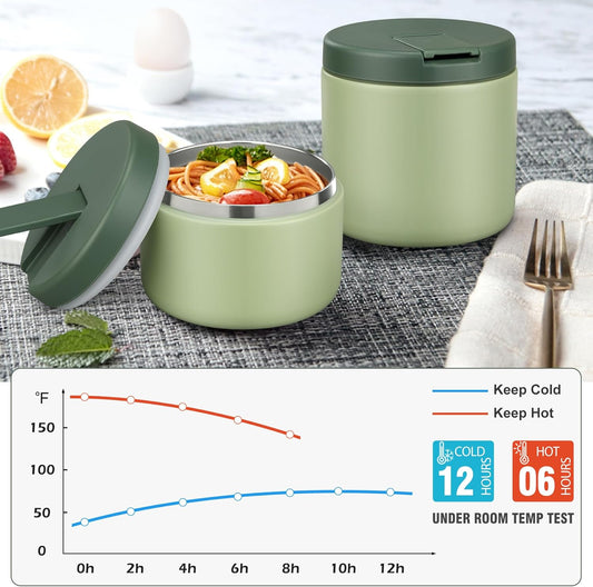 LOHASOK Kids Soup Thermo 12oz Insulated Stainless Food Jar