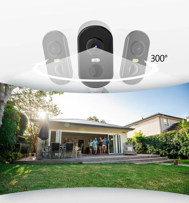 CZEview 2K Wireless Outdoor Camera with Magnetic Mount, 300° PTZ - Gomix Brands Outlet