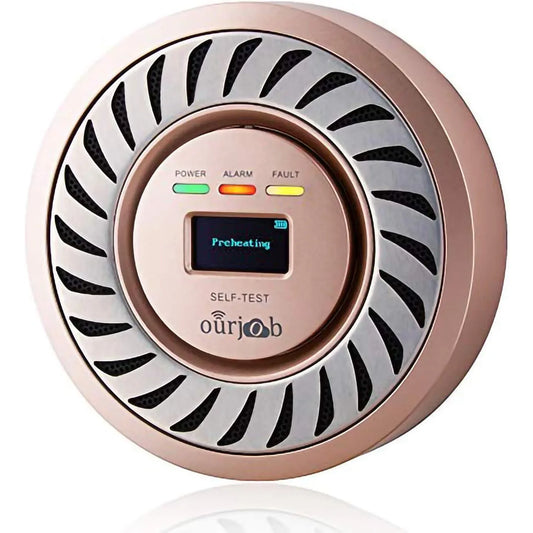 Rechargeable Carbon Monoxide Detector with OLED Display for Home and RV Safety - Gomix Brands Outlet