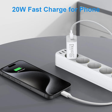 CREAPICO 20W USB C Fast Charger with 2m Cable for iPhone 15 Samsung Galaxy Google Pixel