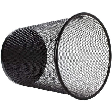 Maxi 12L Black Mesh Waste Bin for Office Kitchen Bathroom