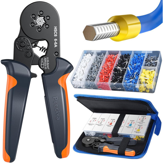Preciva Crimper Kit with 1900PCS Connectors
