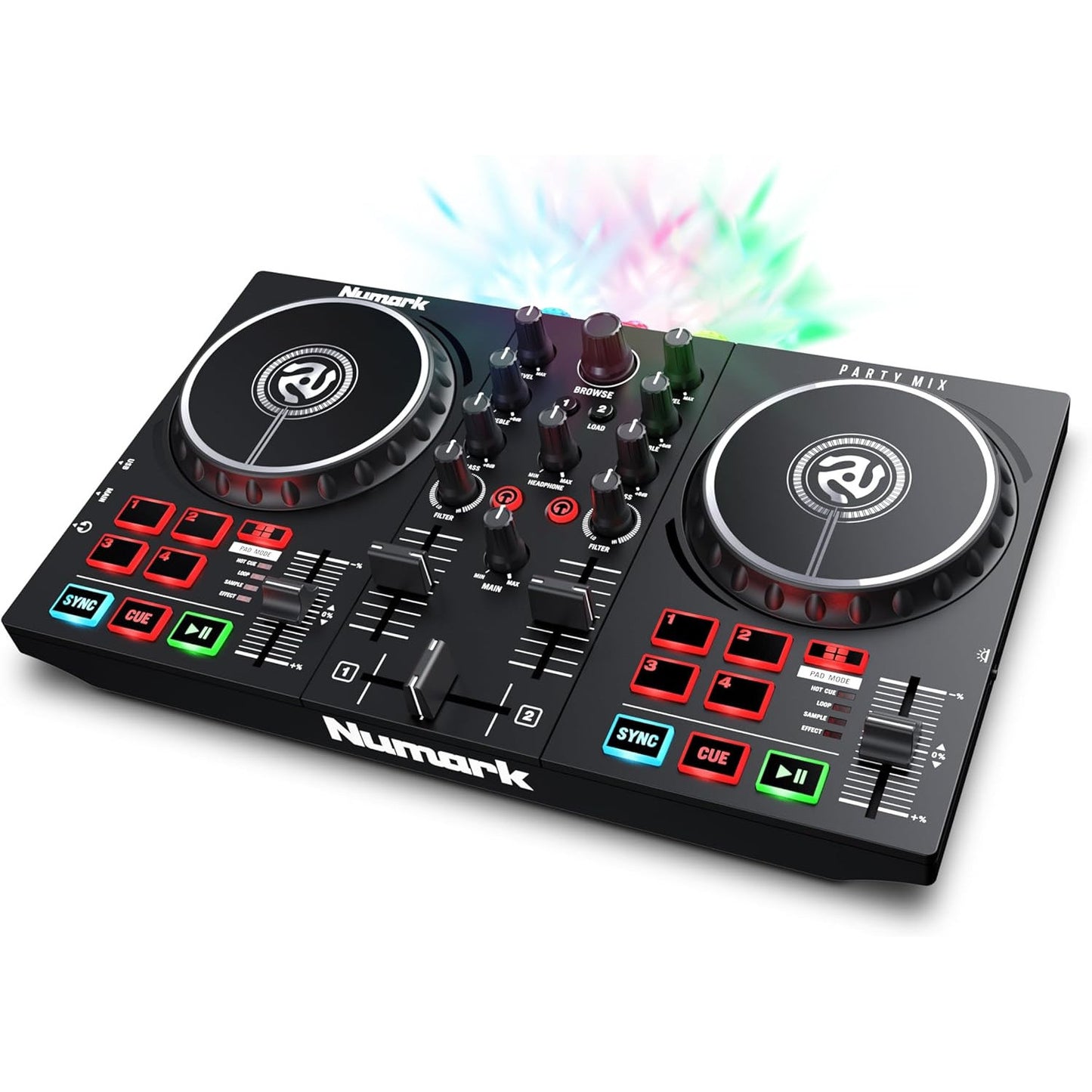 Numark Party Mix DJ Controller with Built-in Lights