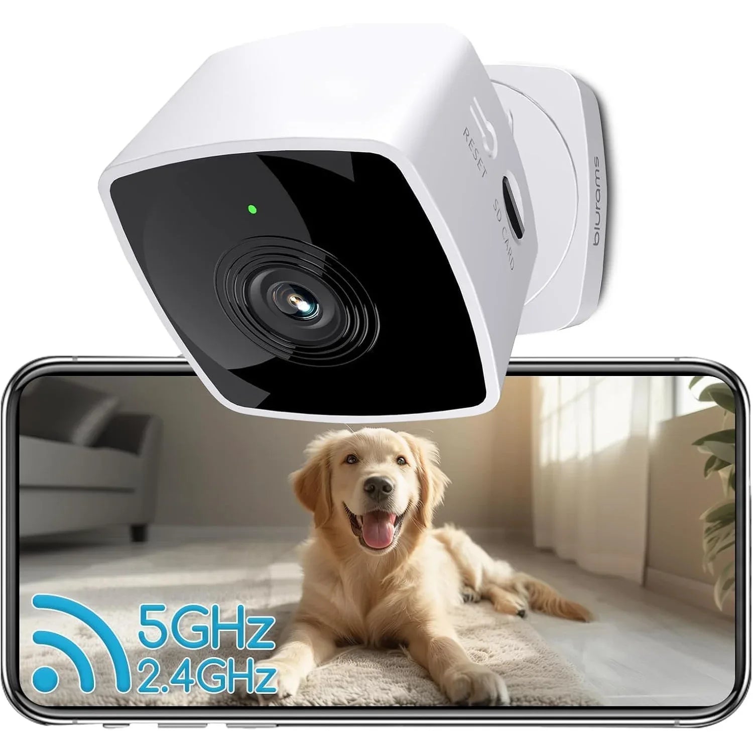 Blurams 2K Indoor Security Camera with Dual‑Band Wi‑Fi - Gomix Brands Outlet