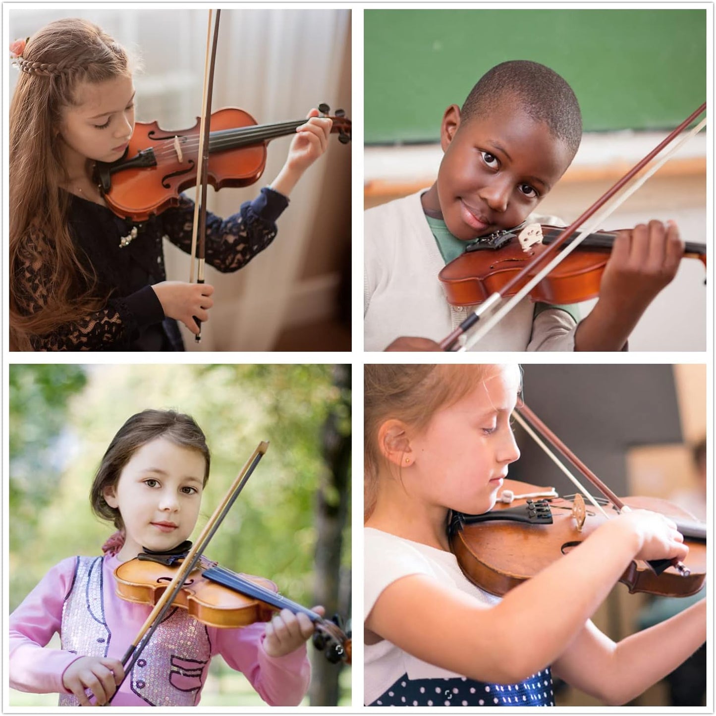 Adjustable 1/2 Size Violin Shoulder Rest for Kids Beginners