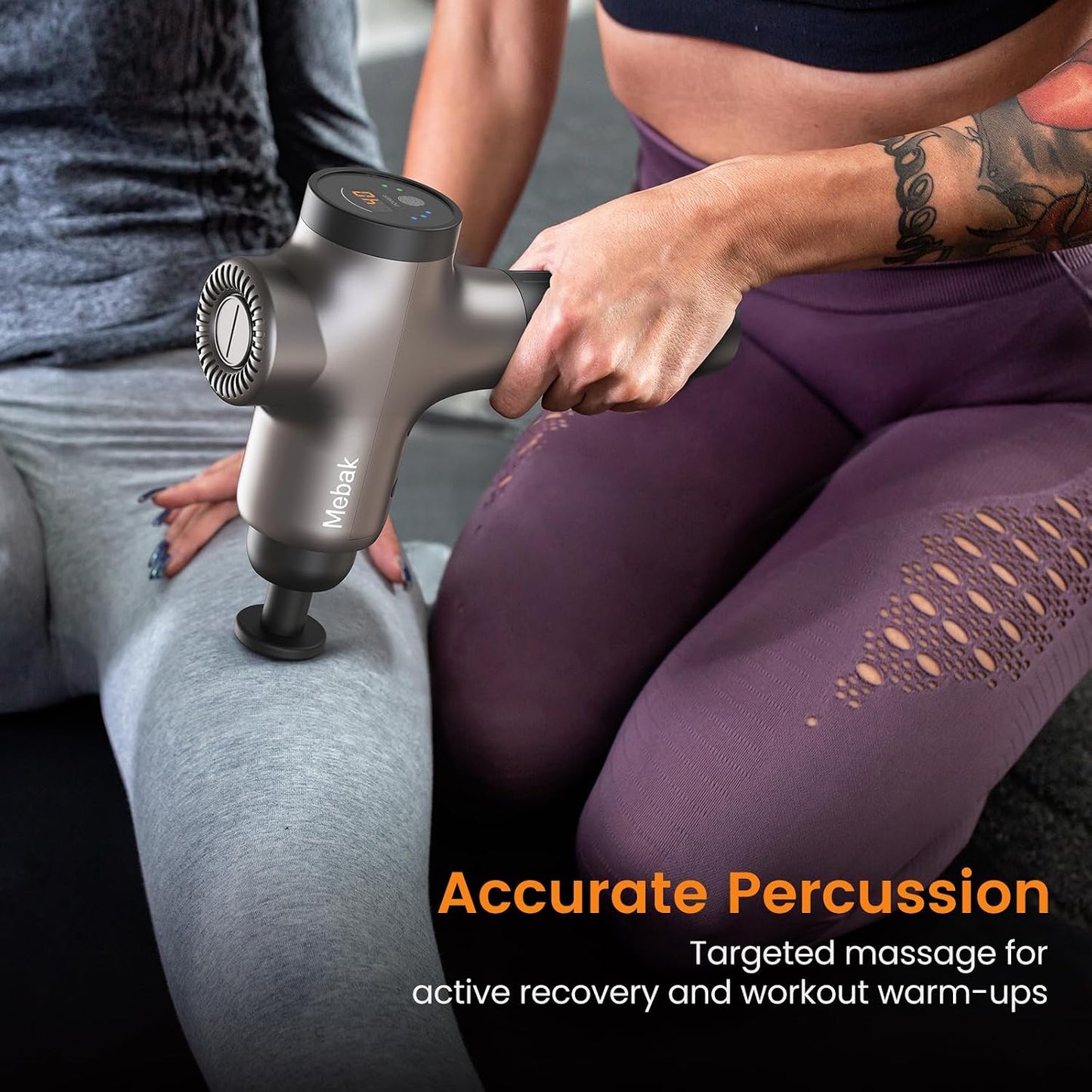 Mebak 3 Massage Gun Deep Tissue Percussion Massager for Athletes Shoulder Leg Back Pain Relief