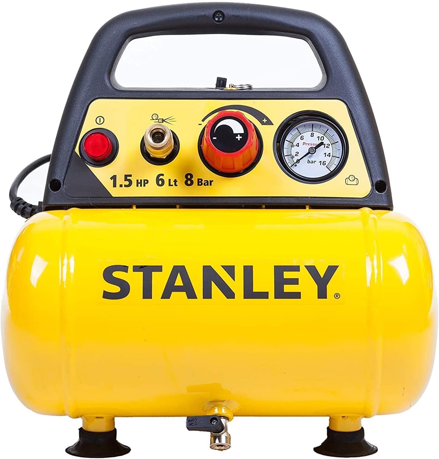 Stanley DN200/8/6 Air Compressor - 6L, 1.5 HP, Portable