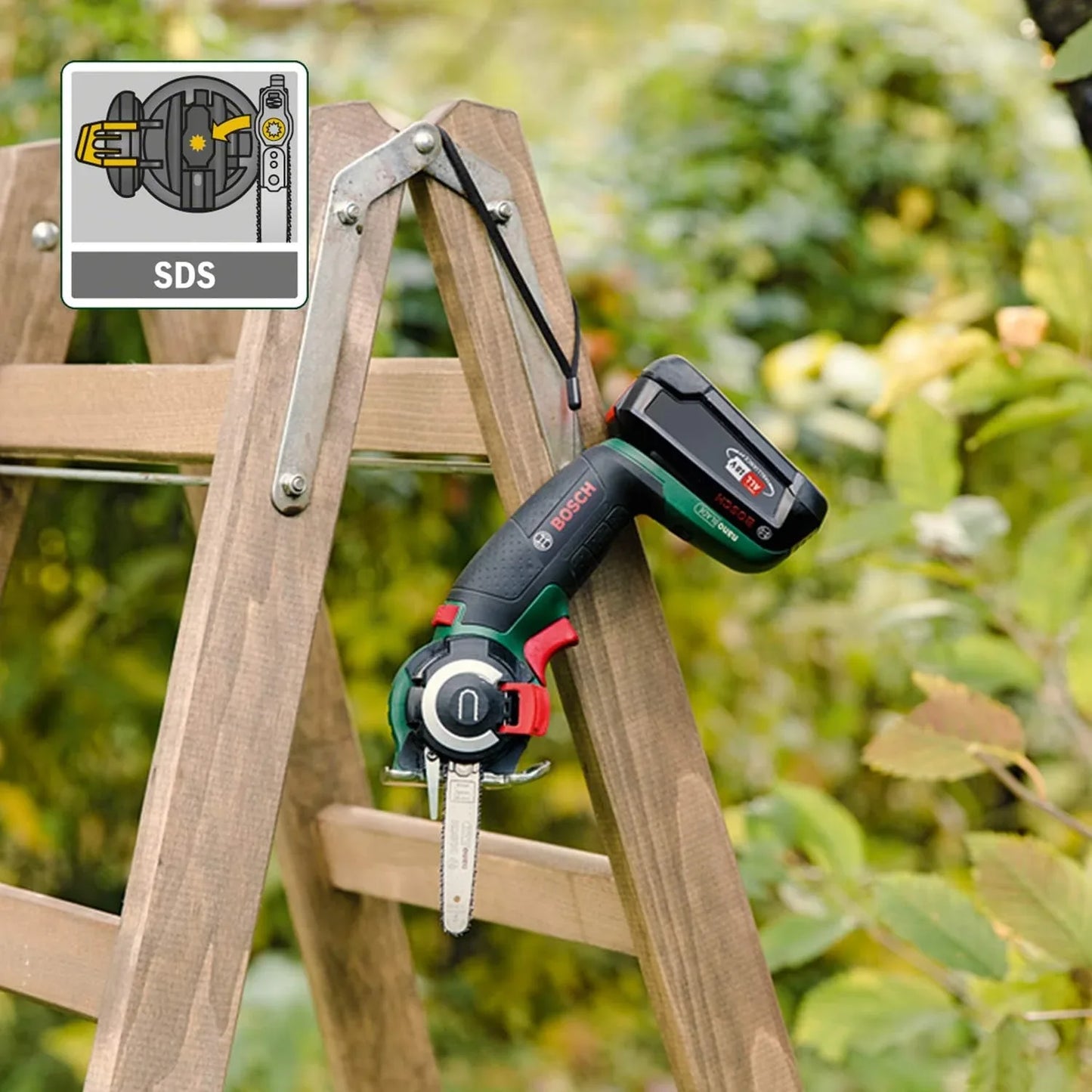 Bosch AdvancedCut 18 Nanoblade Cordless Reciprocating Saw - Green 2Ah battery included - Gomix Brands Outlet