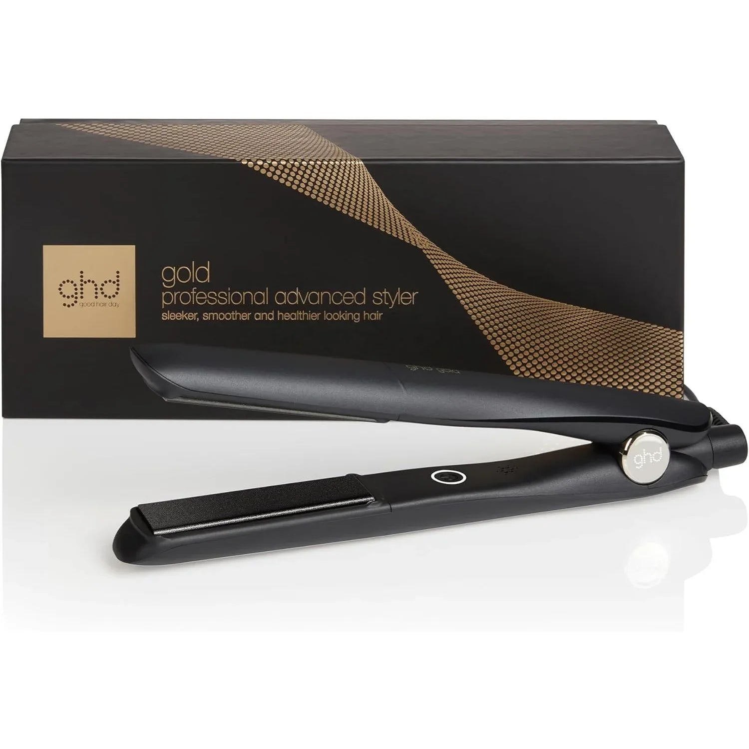 ghd Gold Professional Hair Straightener, 65% Brighter Black - Gomix Brands Outlet